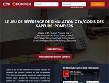 Tablet Screenshot of cta-pompier.com